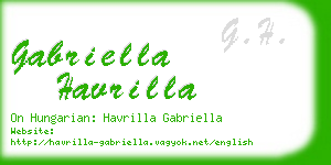 gabriella havrilla business card